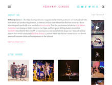 Tablet Screenshot of hideawaycircus.com